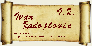 Ivan Radojlović vizit kartica